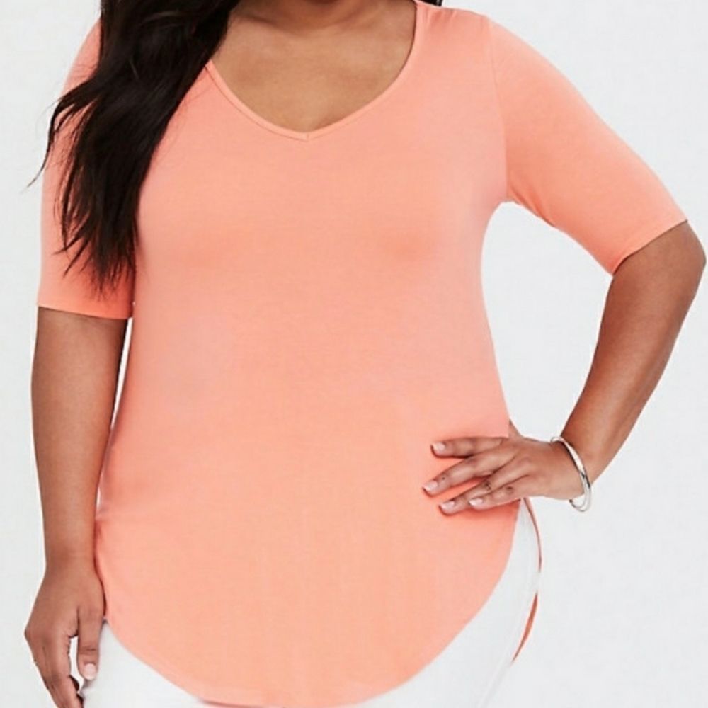 NWT 💖TORRID Orange peach Tunic Size 00X NWT
